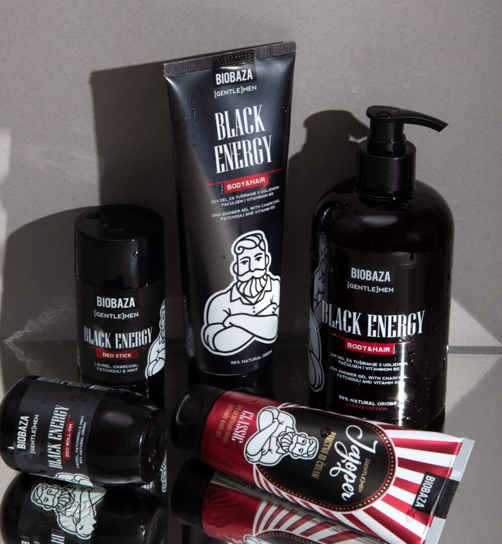 Deodorant Stick pentru bărbați Black Energy – BIOBAZA - imagine 2