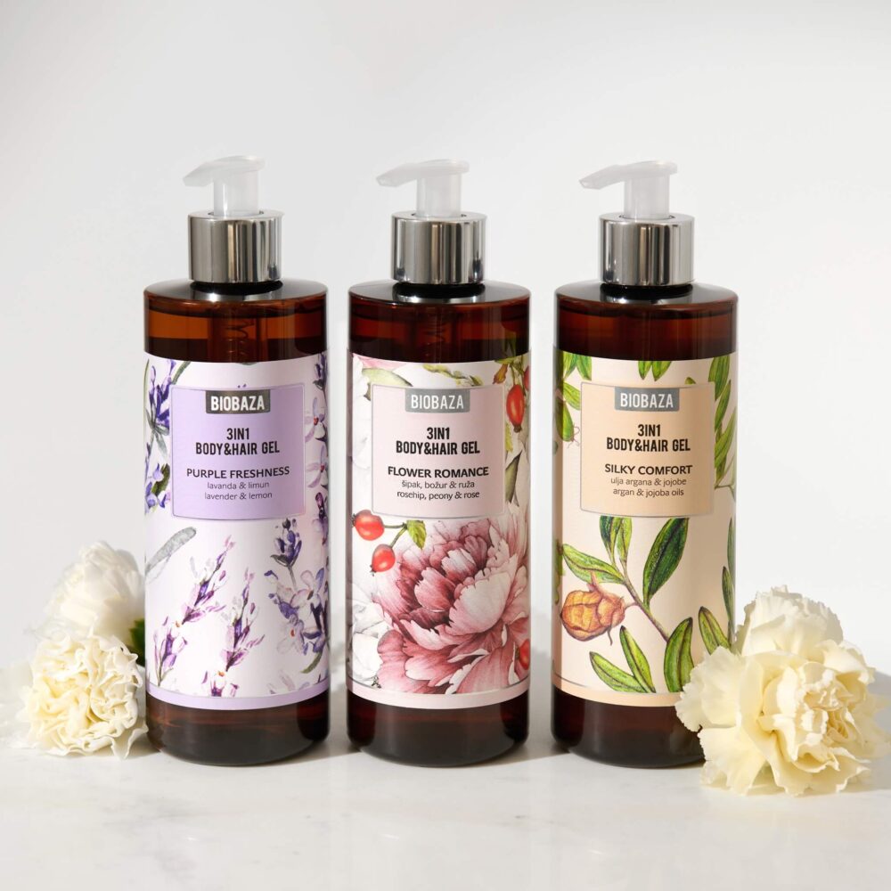 Gel de duș SILKY COMFORT BIOBAZA - imagine 3